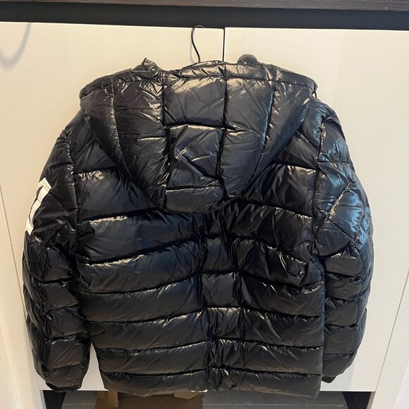 Moncler Black Hooded Down Jacket - Picture 7 of 8